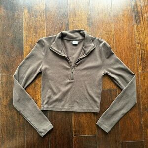Sunday Best Long Sleeve Zip-Up Top